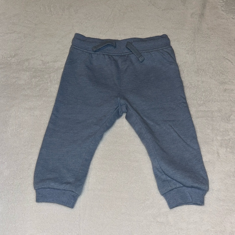 fox&bunny 6-12 month blue joggers baby boy clothing
